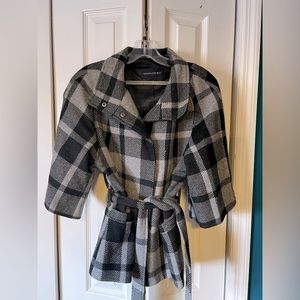 Banana Republic Plaid Wool Coat